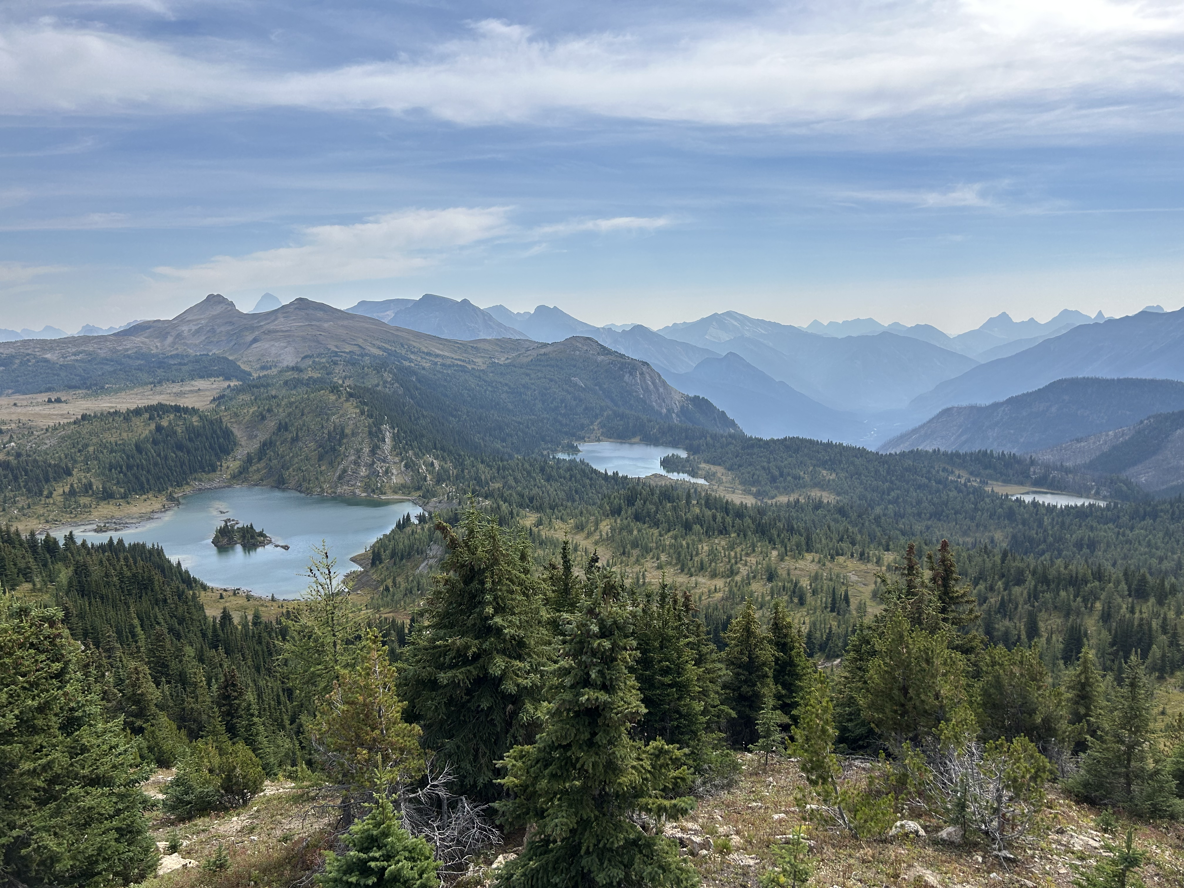 View from Sunshine Village in the Summer in Banff